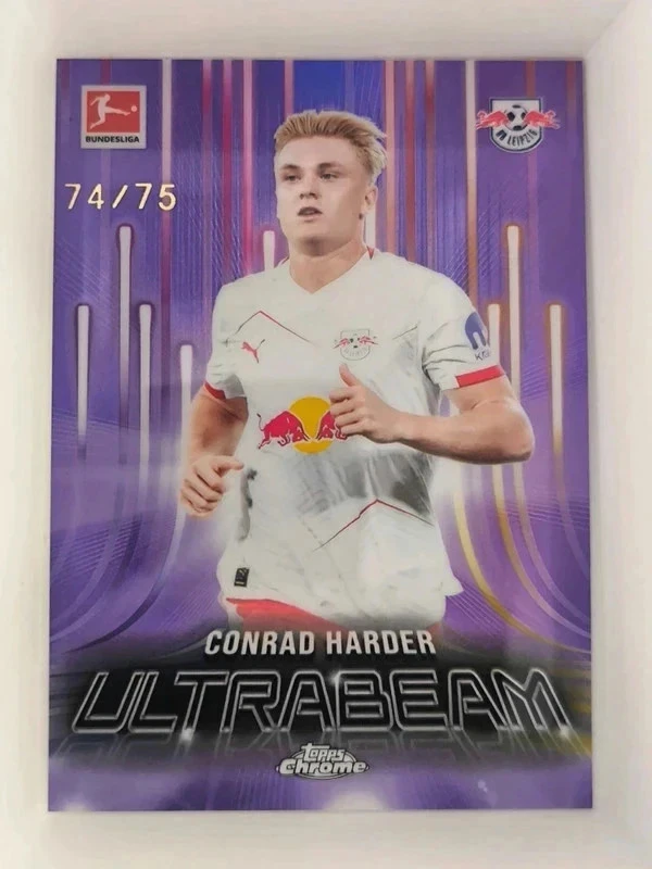 Ultrabeam Conrad Harder 14/75 Topps Chrome RB Leipzig Insert Bundesliga